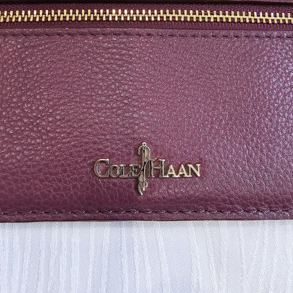 Cole Haan Purple Leather Wallet - Picture 3 of 7